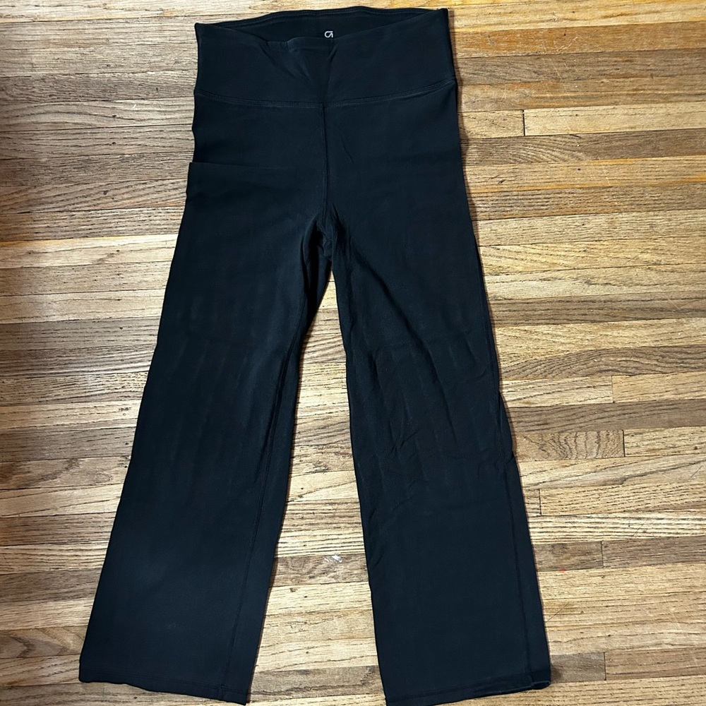GAP Black Wide Leg Pants High-Rise Structured